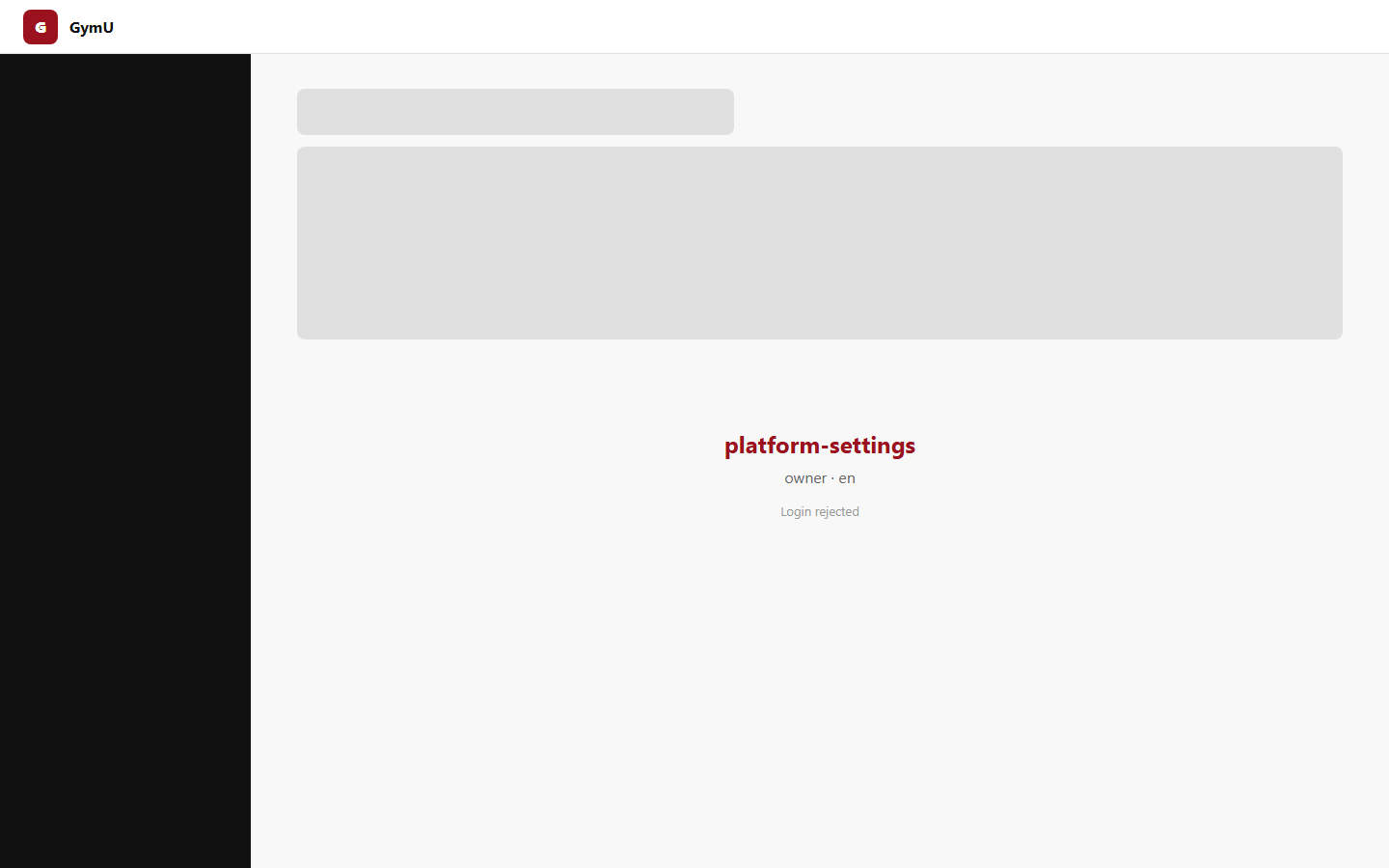 Platform settings